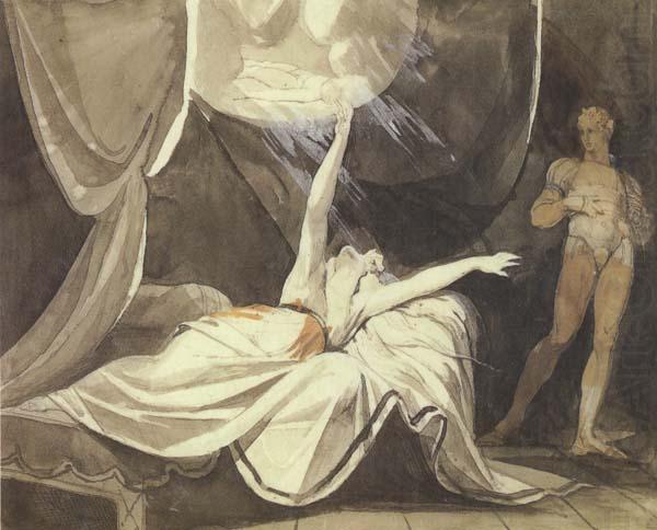 Kriemhilde Sees the Dead Sikegfried in a Dream (mk45), Henry Fuseli